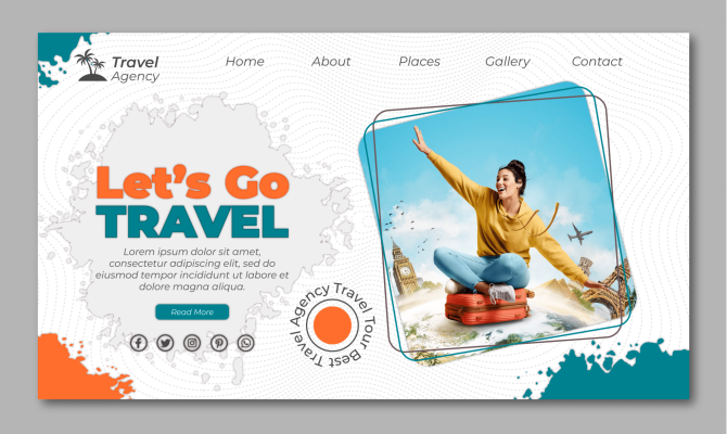 Travel website design